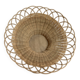 Large wicker rattan sun basket
