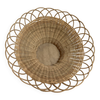 Large wicker rattan sun basket