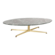 Table basse marbre laiton Michel Kin Italie 1960 Arflex éditeur