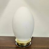 EGG Lamp 1960 in glass in Murano Opalino