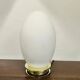EGG Lamp 1960 in glass in Murano Opalino