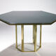 Lacquered Italian table and Romeo Rega 1970 brass