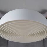 White pendant lamp, Danish design, production: Denmark