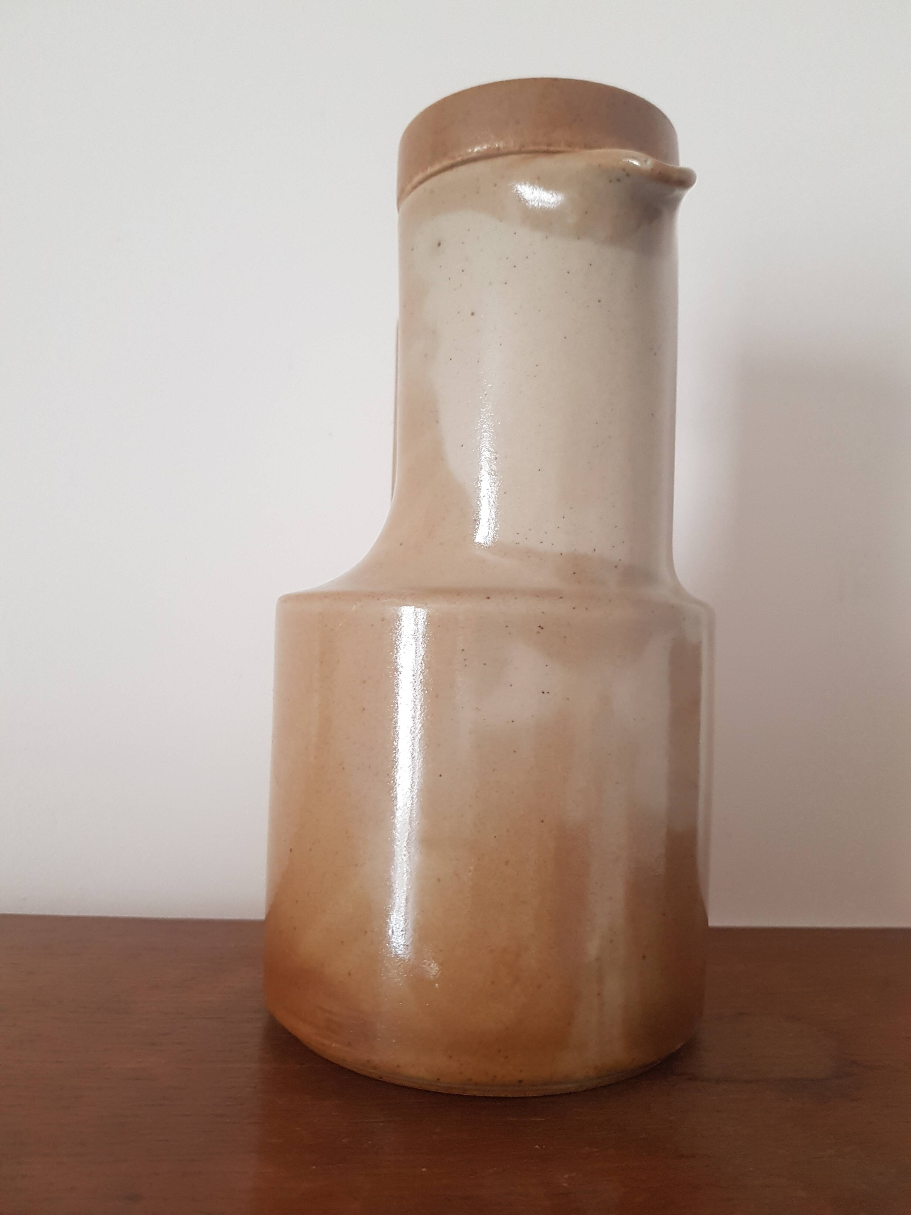 Vintage Brenne stoneware coffee pot