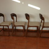 Set of 4 chairs sled Baumann