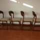 Suite de 4 chaises traineau Baumann