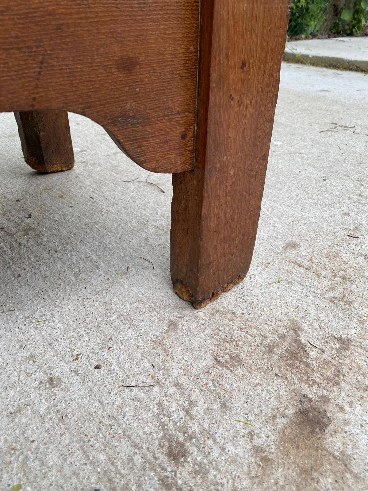 Antique 19th century solid oak wood hut
