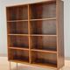 Vintage rosewood bookcase designed by Omann Jun
