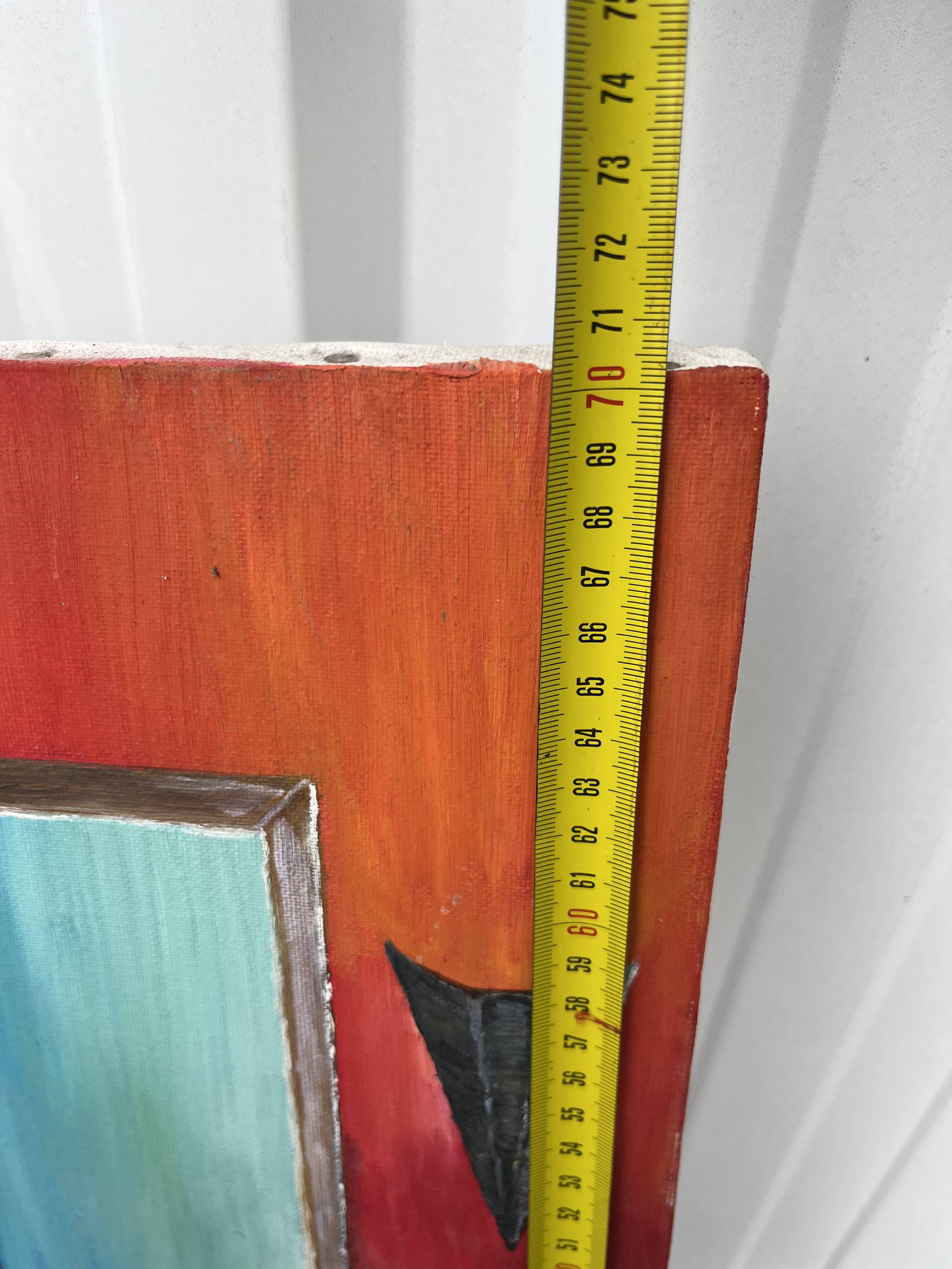 Painting Woman in the Bathroom - Signed Danon, Art Deco Style