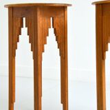 Pair of Art Deco bedside tables / Consoles 1930