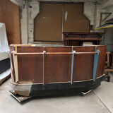 1950s oak and Formica bar