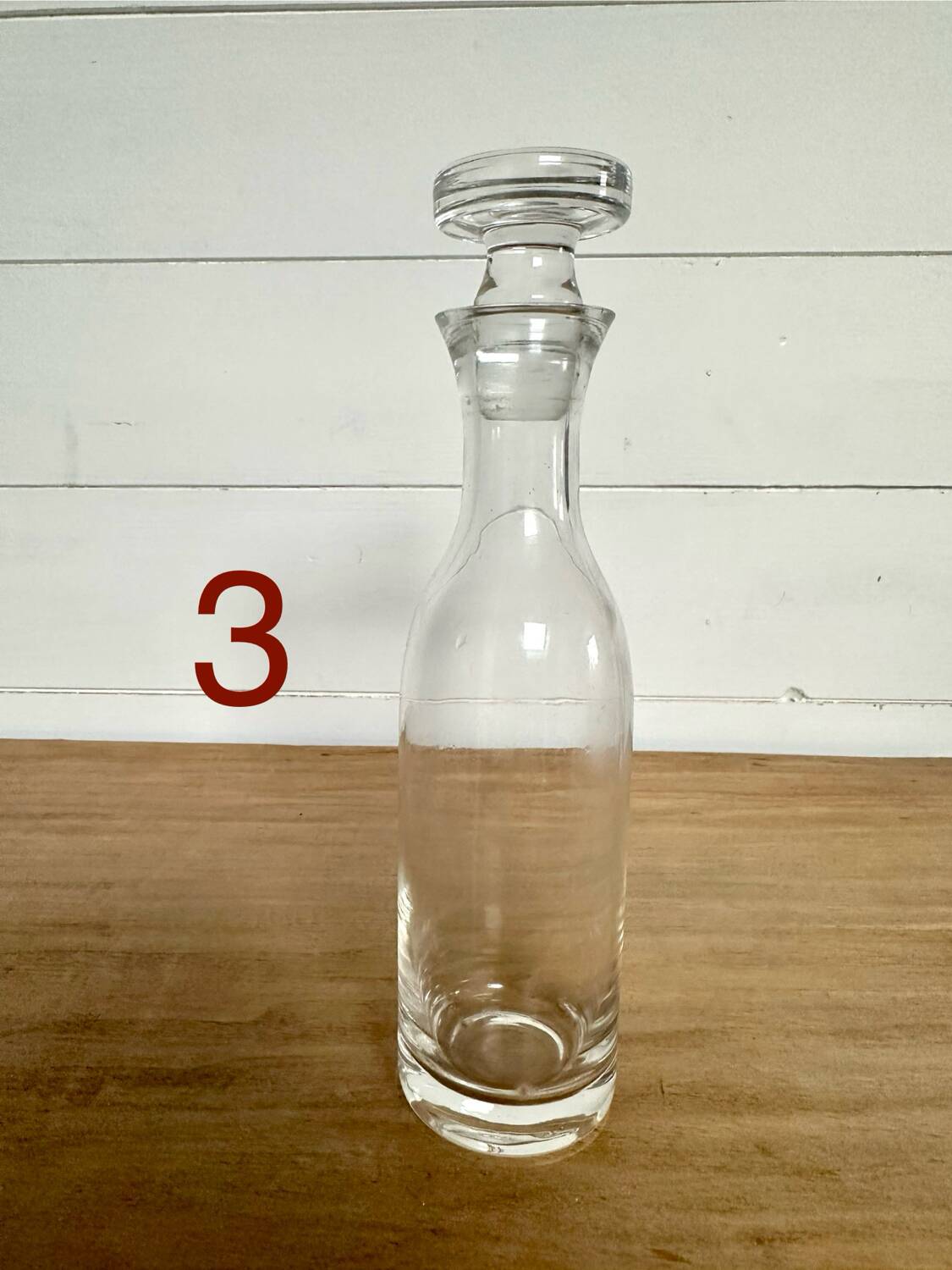 Old thick glass bottle