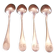 4 old small spoons monogrammed CG Orfèvrerie Christofle