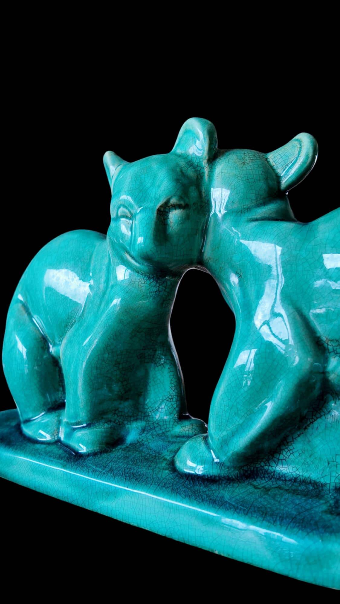 Ceramic Bear Figurine