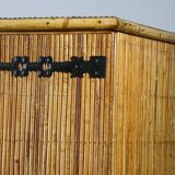 Vintage woven rattan sideboard - 1960