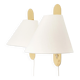 Unusual pair of wall sconces Bergboms, Sweden, 1960