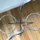 Wrought iron plant holders