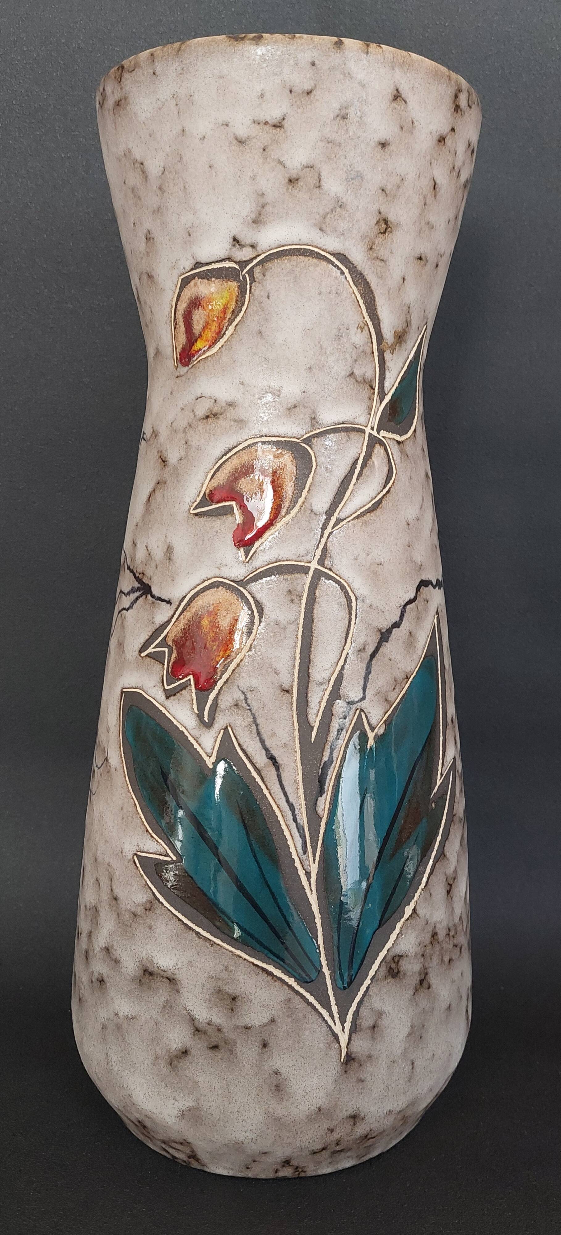 Vintage ceramic vase Germany West Germany 60s
