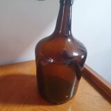 Lady Jeanne vase in brown smoked glass Some small discreet white traces
