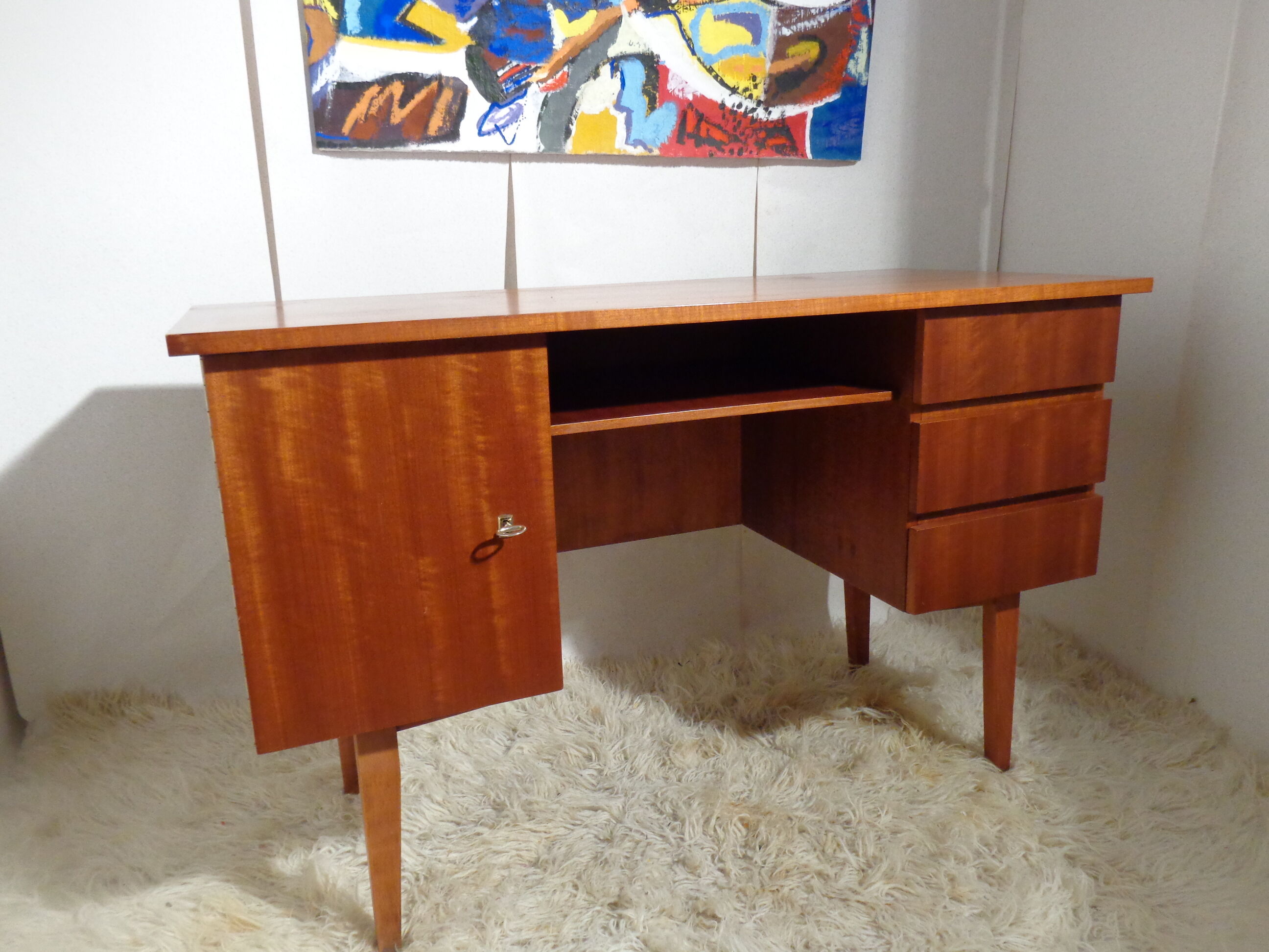 Vintage office of the 60s golden oak