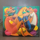 Laurent Casimir (Peintre Haïtiens) huile sur Toile