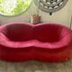 Canapé pumpkin 2 seats – pierre paulin for ligne roset – red alcantara