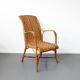 Fauteuil osier et rotin vintage