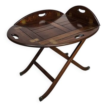 Victorian foldable serving / butler's tray / side table