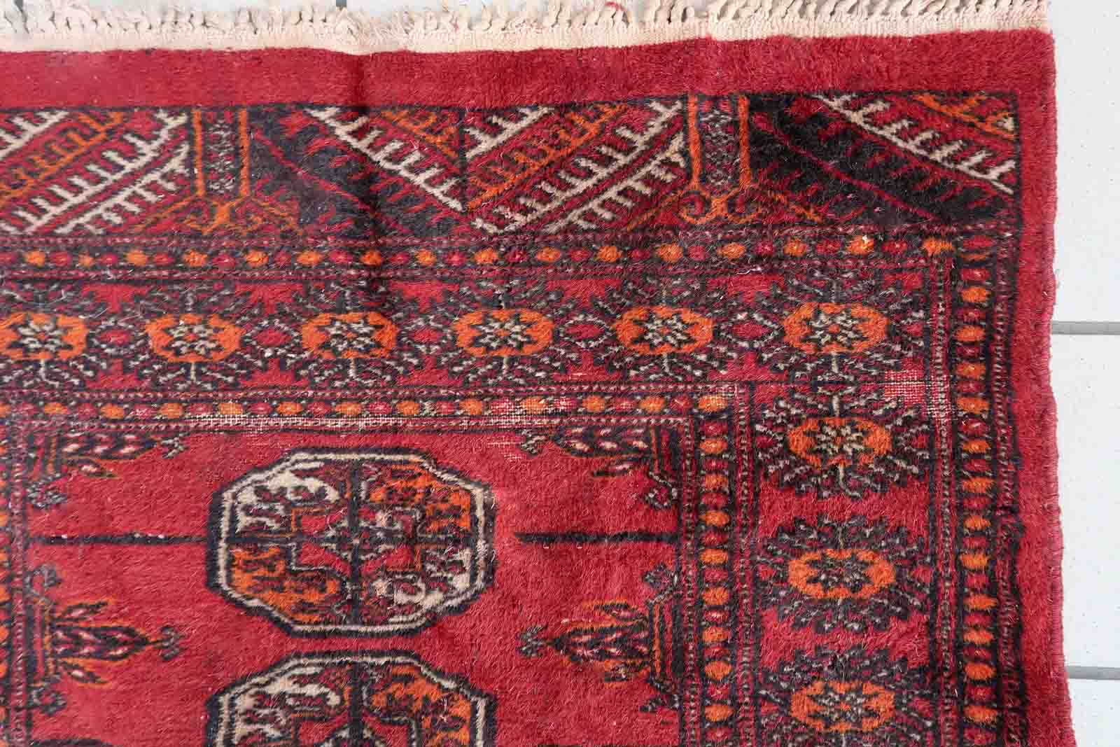 Vintage pakistani carpet lahore handmade 80cm x 122cm 1970s