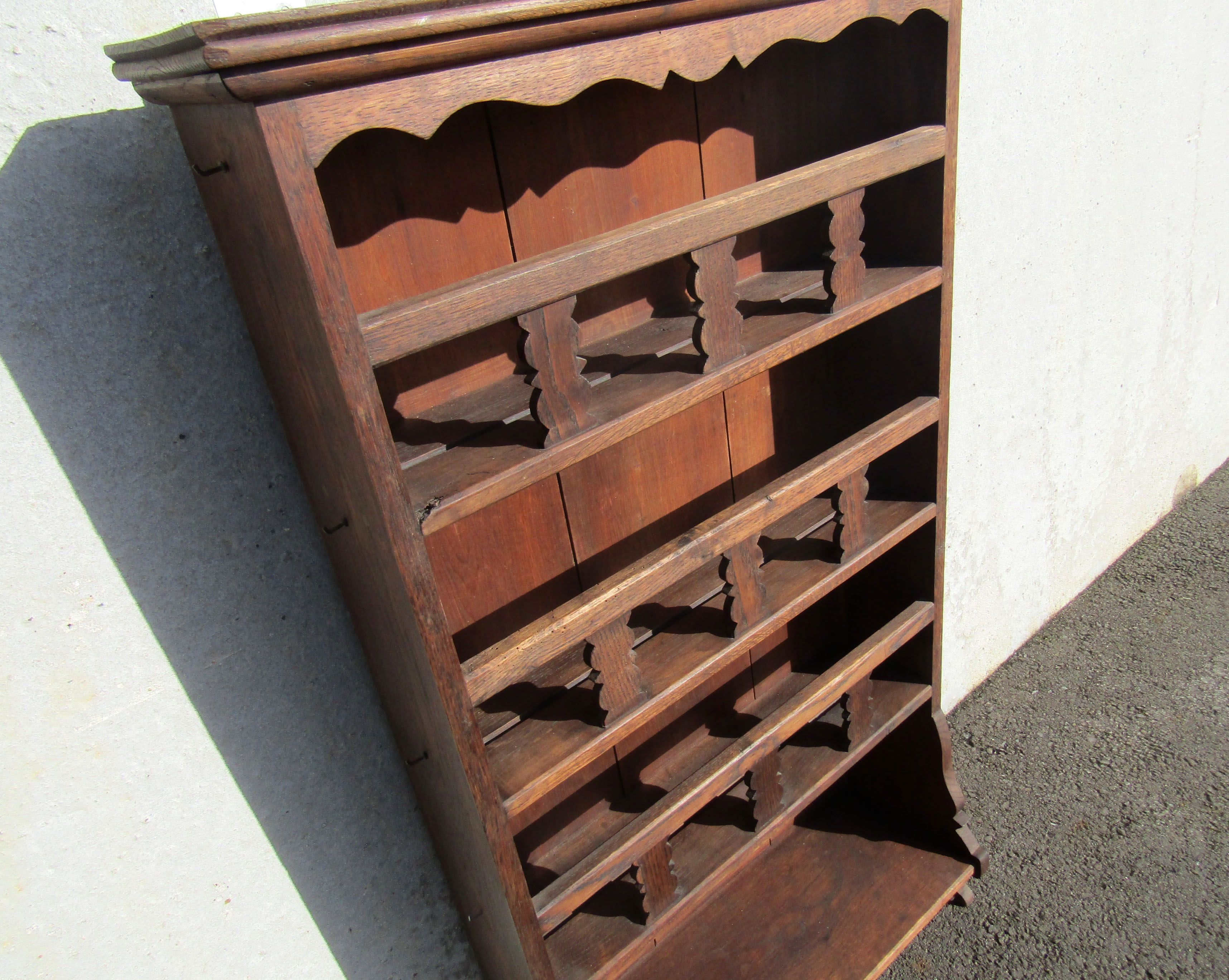 Old apothecary shelf