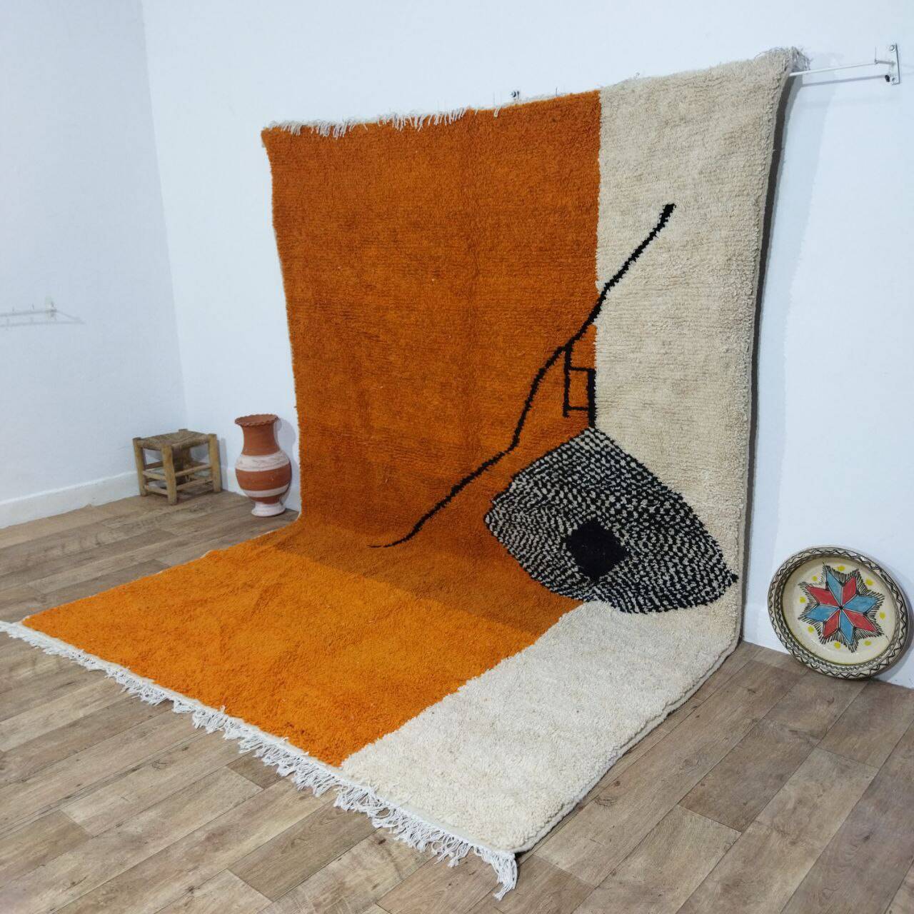 Handmade Moroccan Berber rug 313 x 215 cm