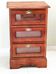 Meuble en bois ancien a 3 tiroirs esprit brocante chic