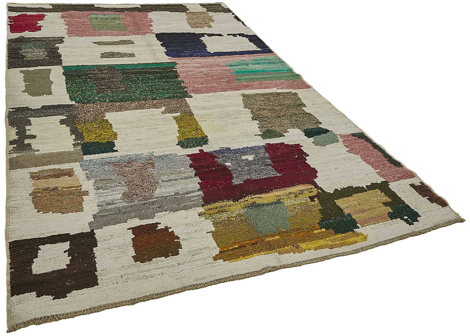 Handwoven Turkish Recycled Boho Rug 202 cm x 316 cm
