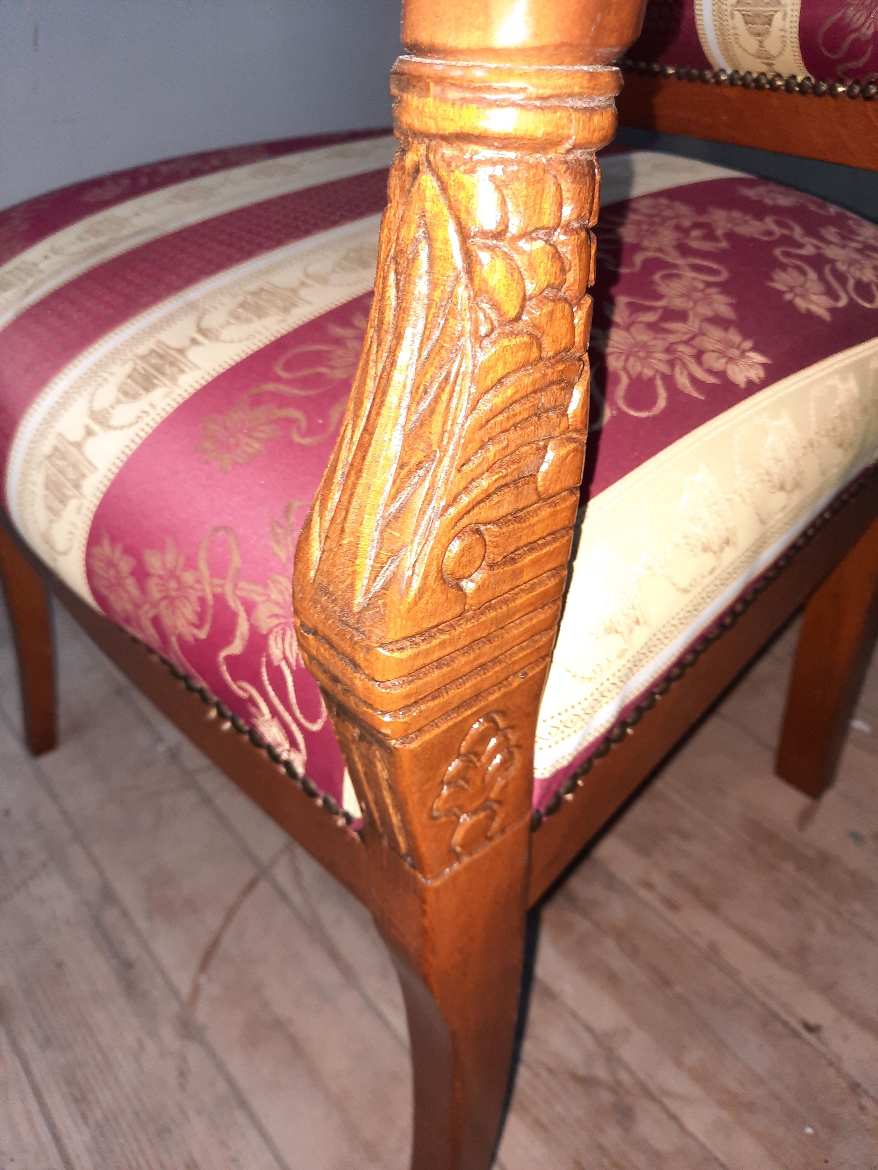 Empire style armchair
