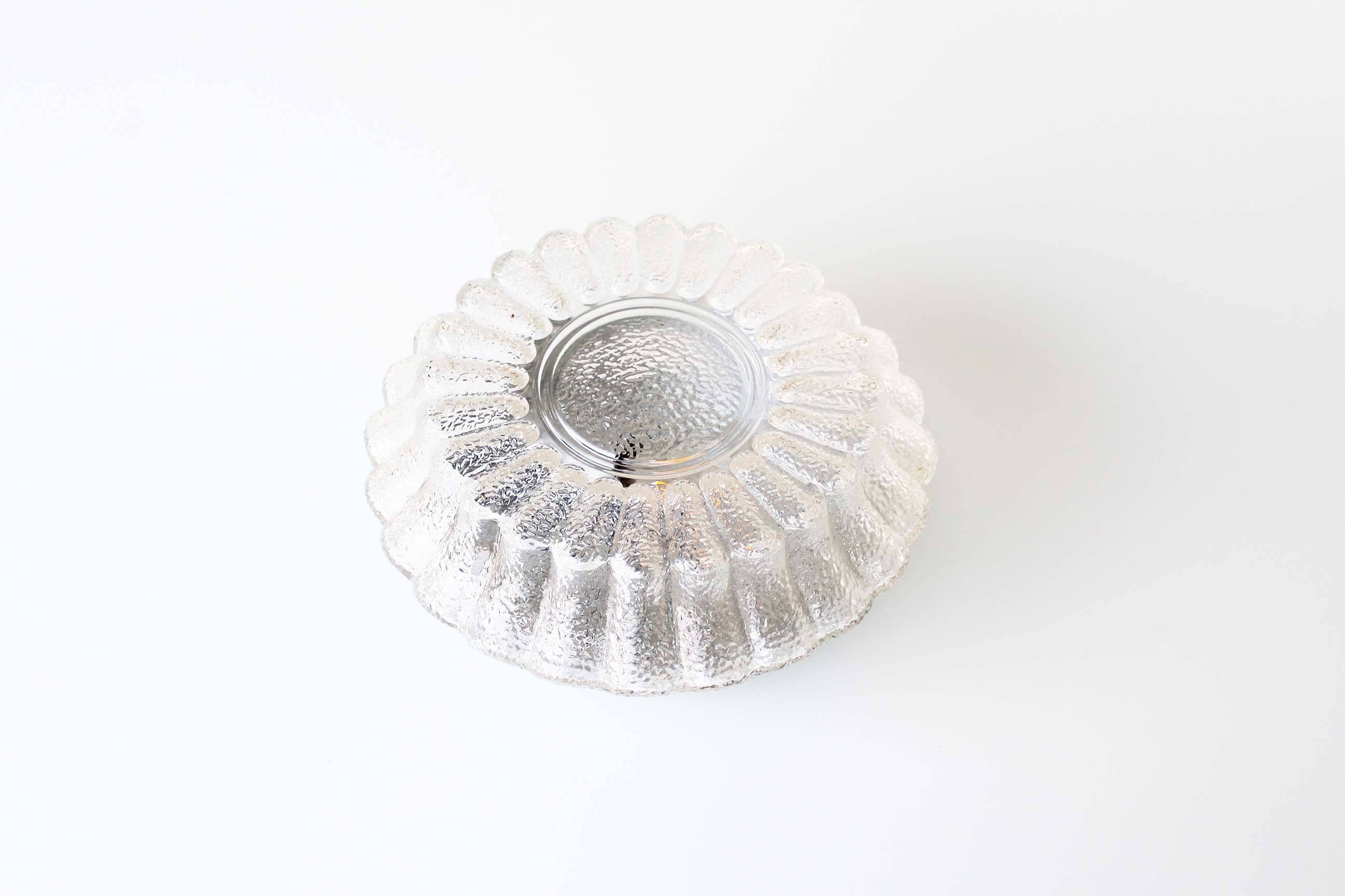 Vintage Murano glass flush mount lights, Italy 1970's