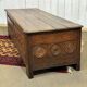 18th-century Breton chestnut bank bench