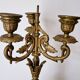 Chandelier 3 branches bronze doré