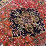 Indo-heriz Serapi Design, Geometric Carpet