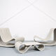 Swisspearl/Eternit Willy Guhl set of 2 Loop Chairs and 1 Loop Table