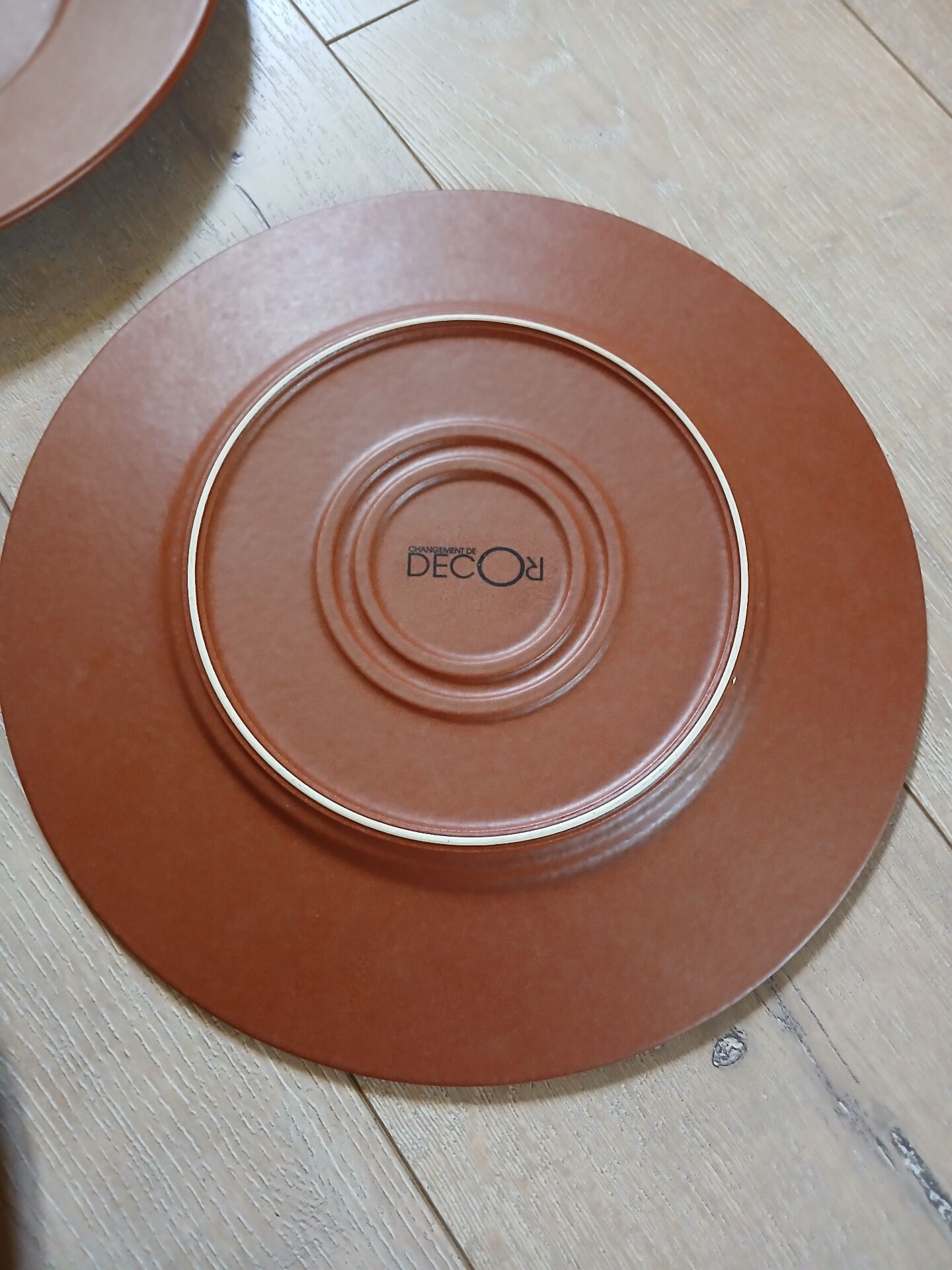 12 large flat plates Molin / Charolles