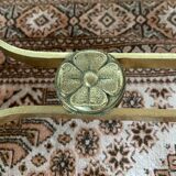 Vintage coffee table in marble and gold-tone metal