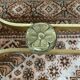 Vintage coffee table in marble and gold-tone metal
