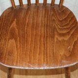 Set of 8 baumann v5 dark beech chairs