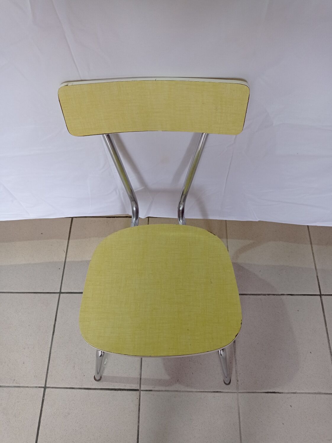 Yellow formica chair