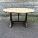 table de vendange , plateau décapé et bois naturel