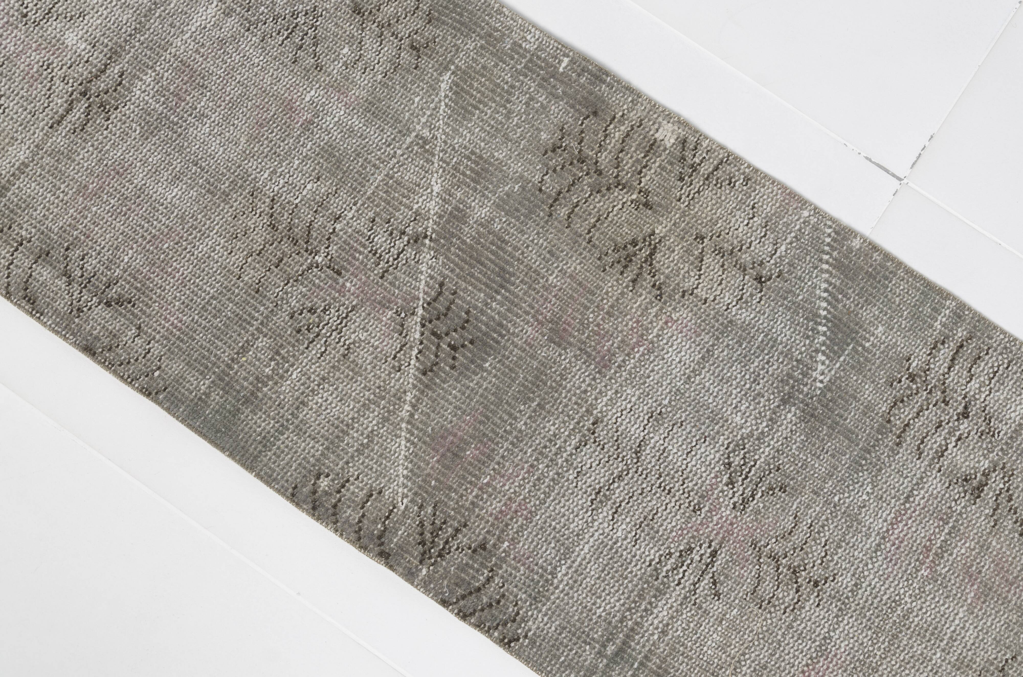 Grey Vintage Oushak Runner
