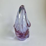 Vintage Art Glass Basket by Miroslav Klinger, 1960s