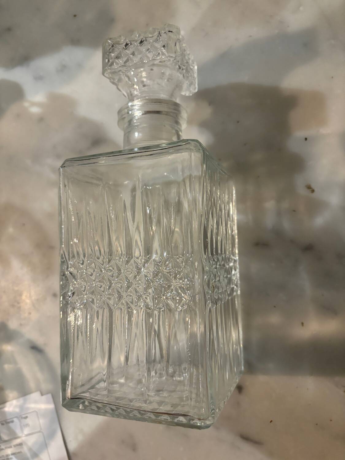 Vintage whiskey decanter