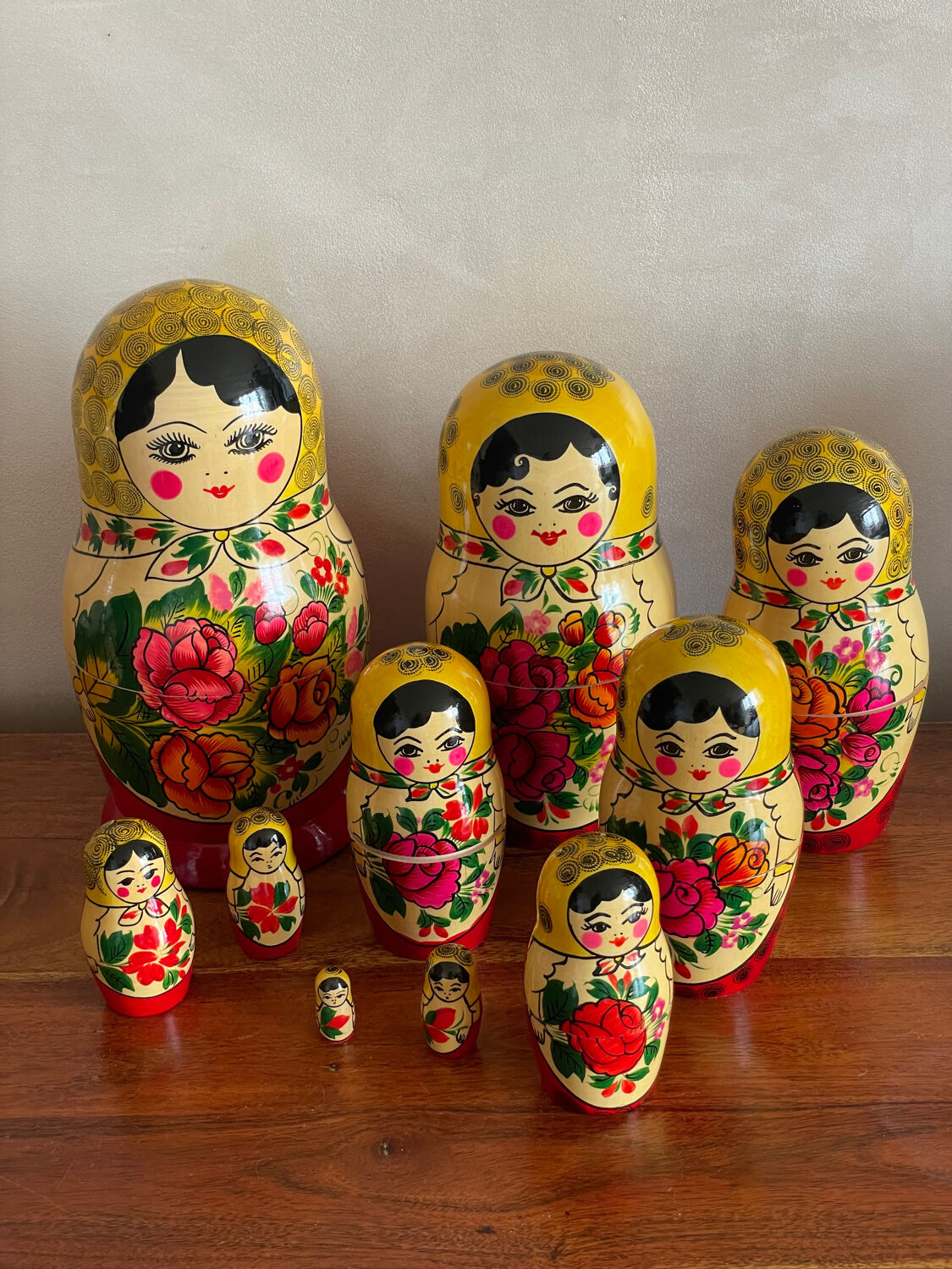 Russian dolls 10 pieces