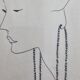 Fashion sketch (accessories), original drawing, signed by Jean Eden, 60s-70s